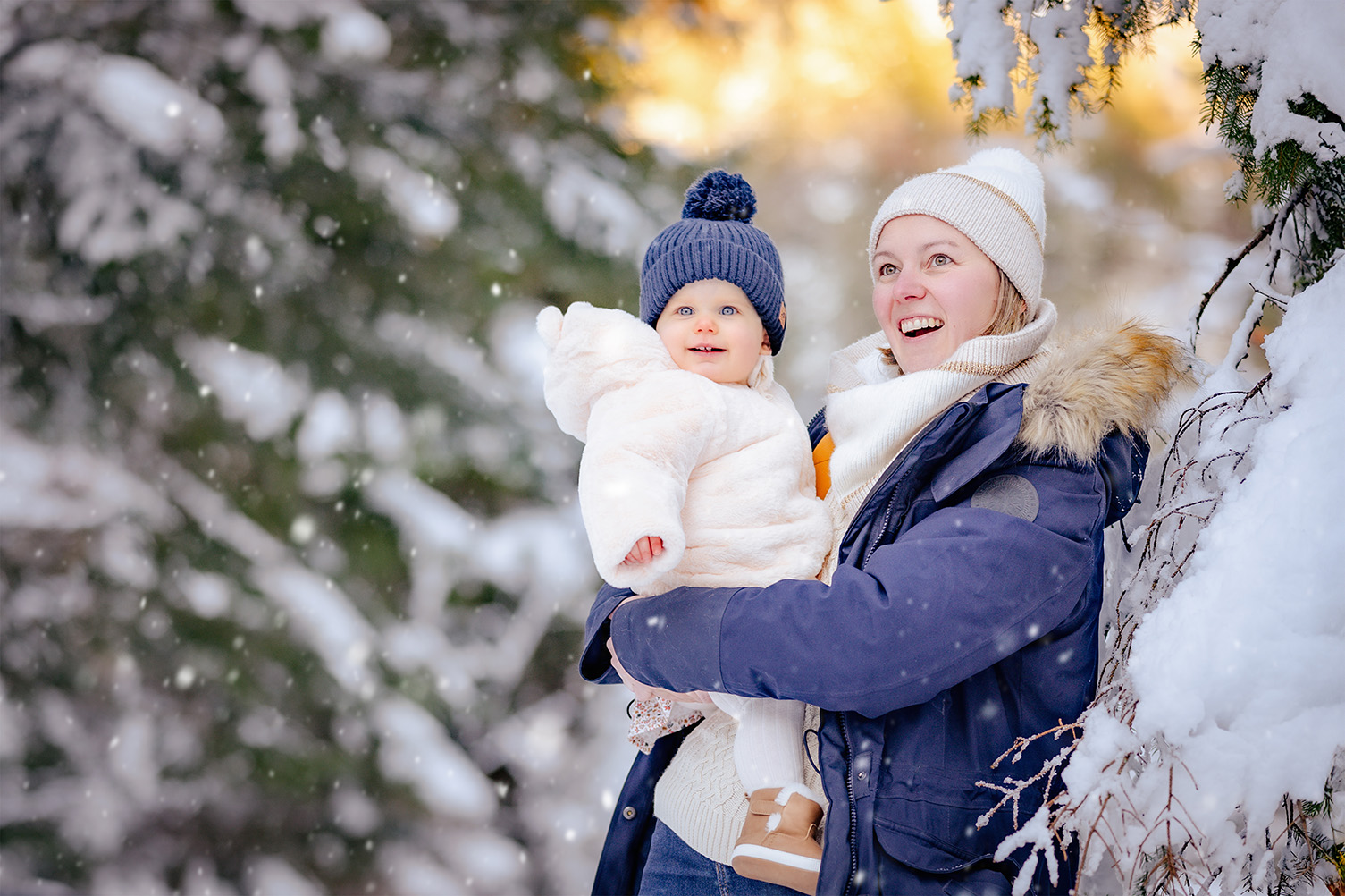 Séance photo en hiver
