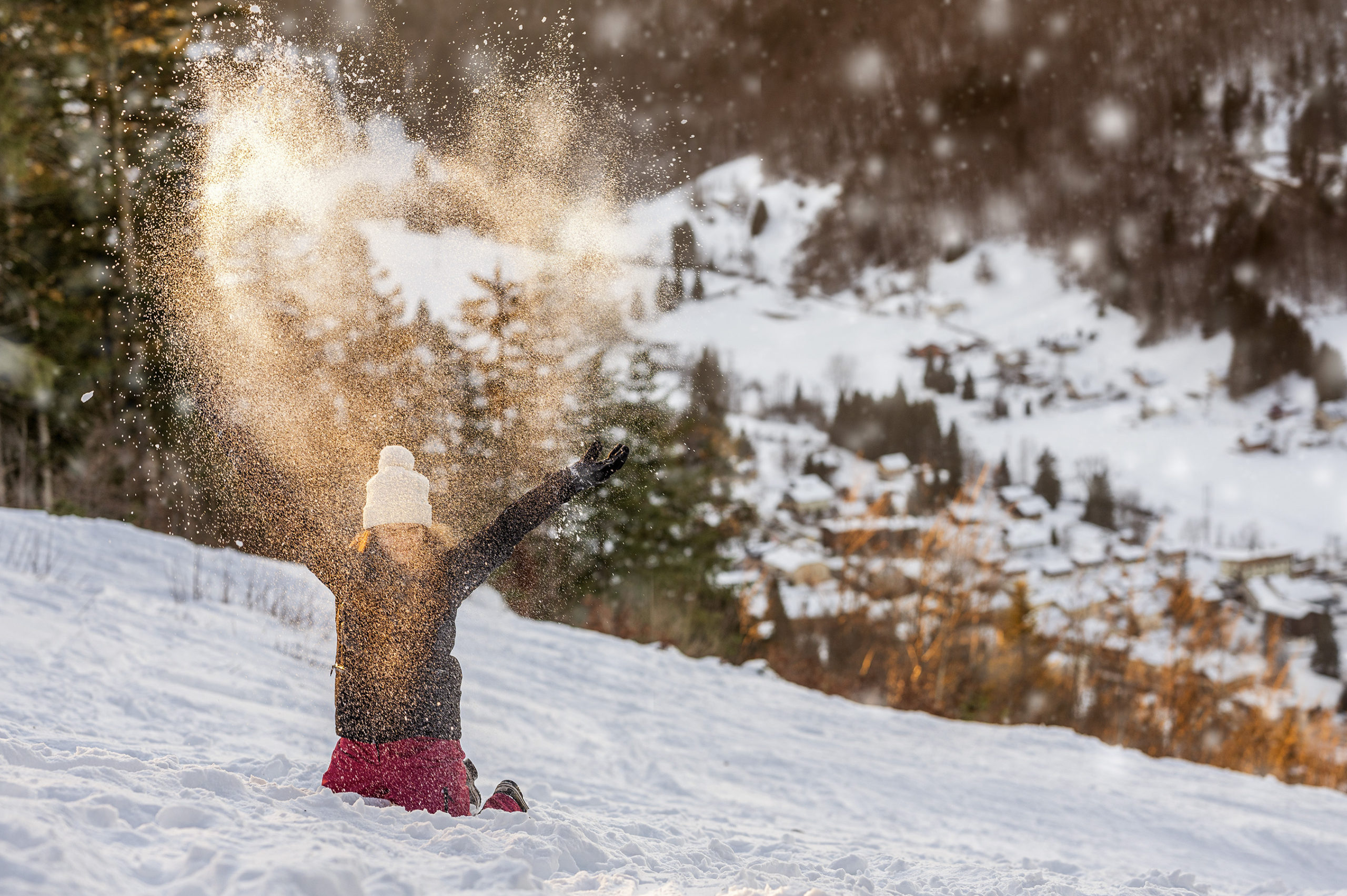 Séance photo en hiver